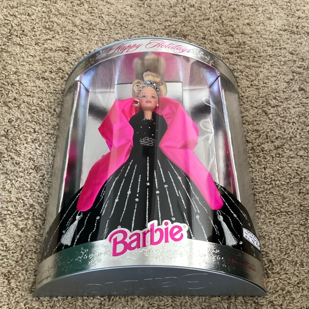 New Barbie in Vibrant Pink and Elegant Black Gown